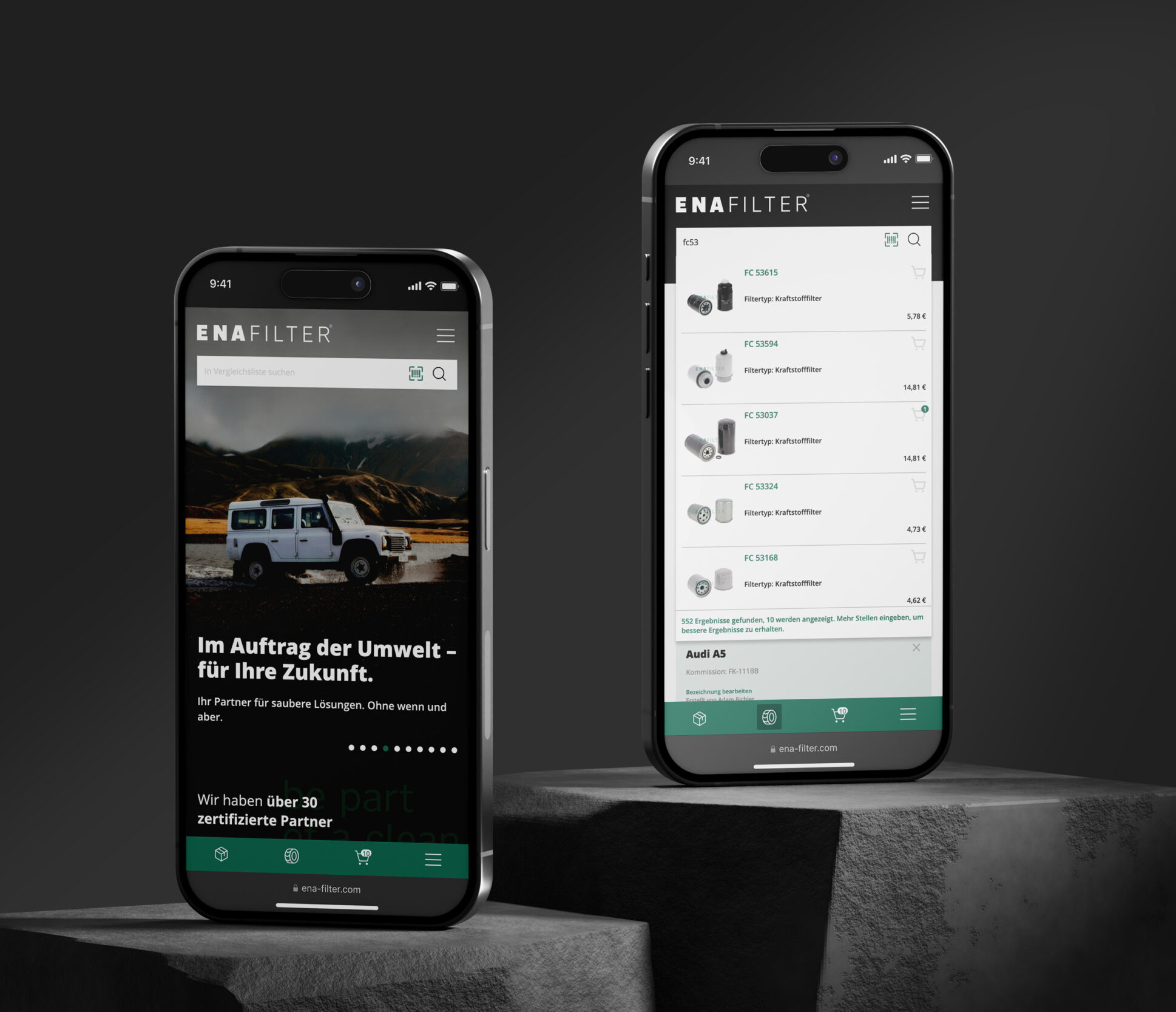 ENA Filter WooCommerce Webshop iPhone